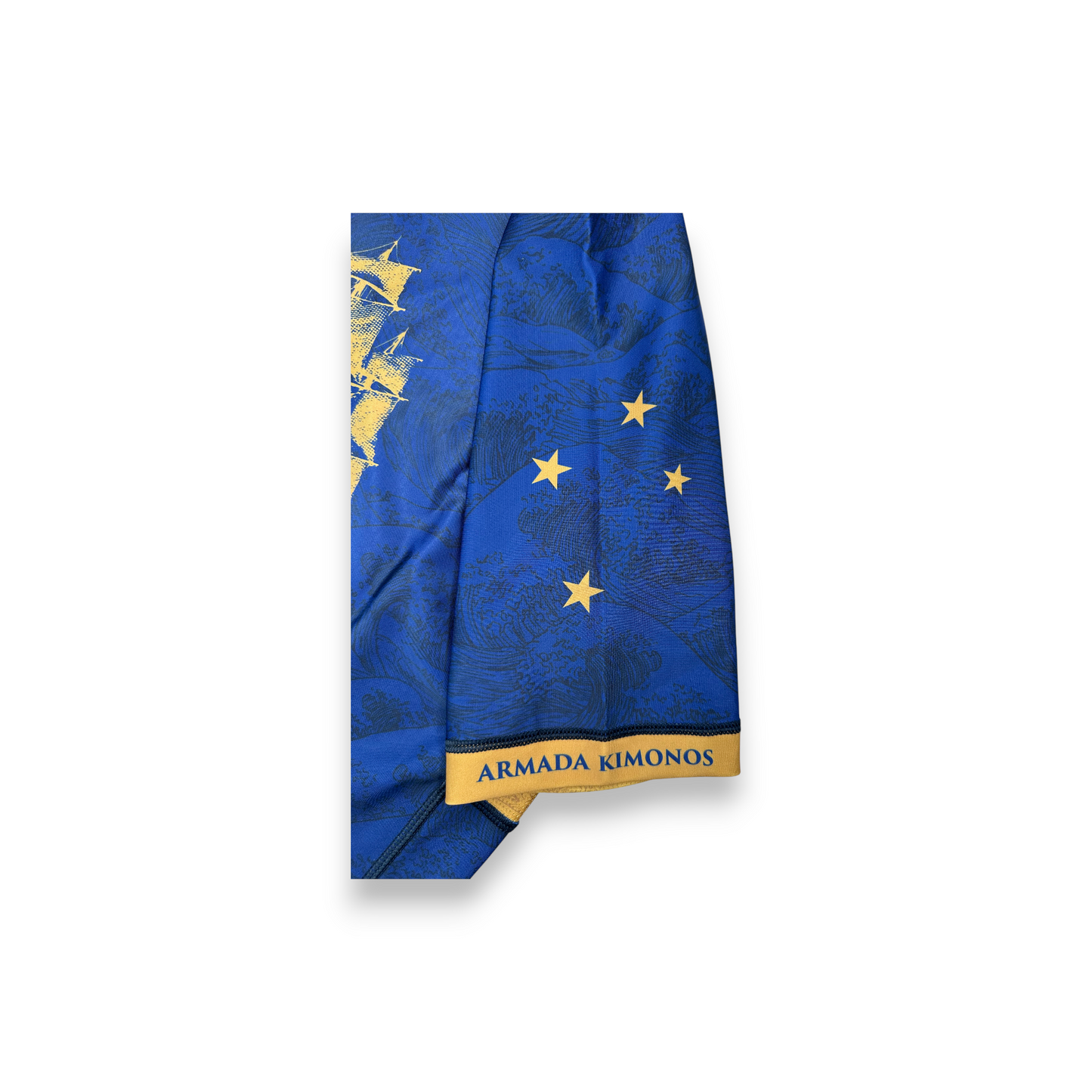 BJJ Rash Guard - Armada First Voyage  - Gold and Blue
